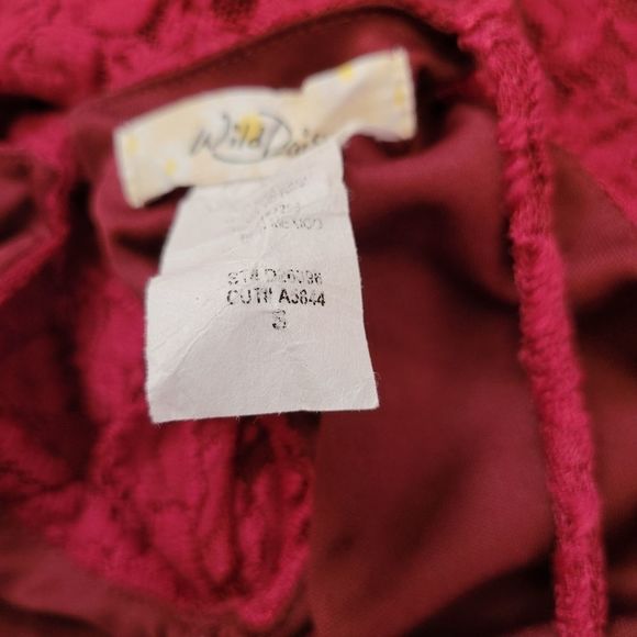 𝅺WILD Daisy Burgundy Lace Dress - Picture 10 of 10